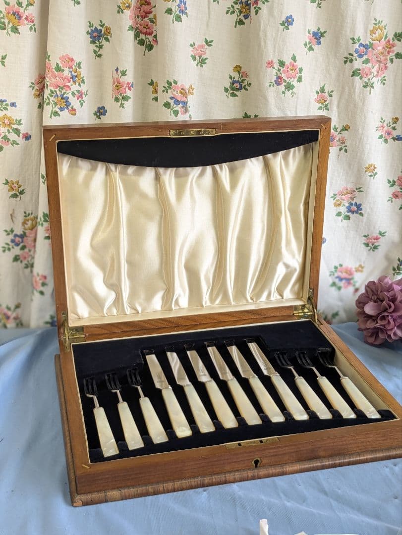 英国 アンティークカトラリー FIRTH STAINLESS マザーオブパール