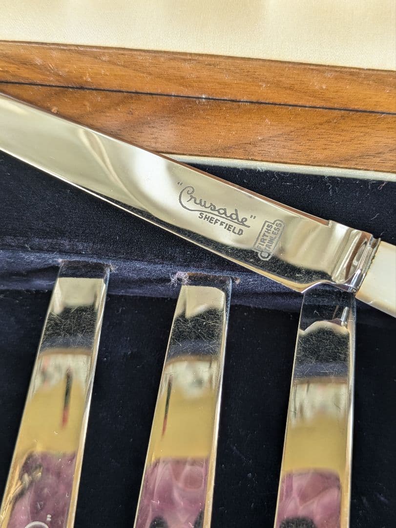 英国 アンティークカトラリー FIRTH STAINLESS マザーオブパール