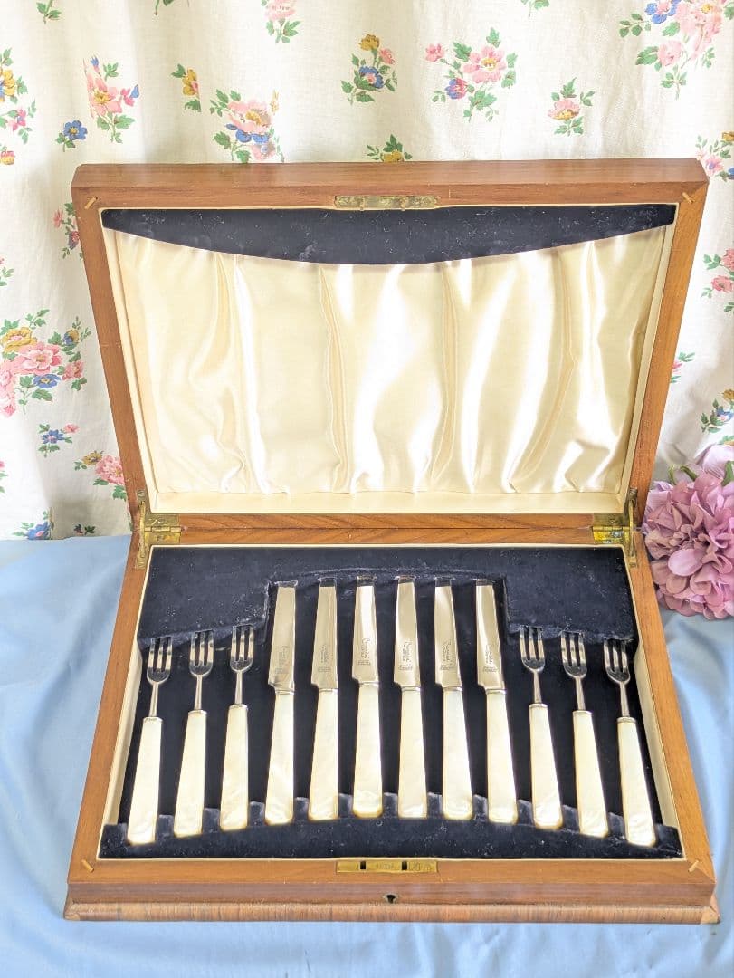 英国 アンティークカトラリー FIRTH STAINLESS マザーオブパール