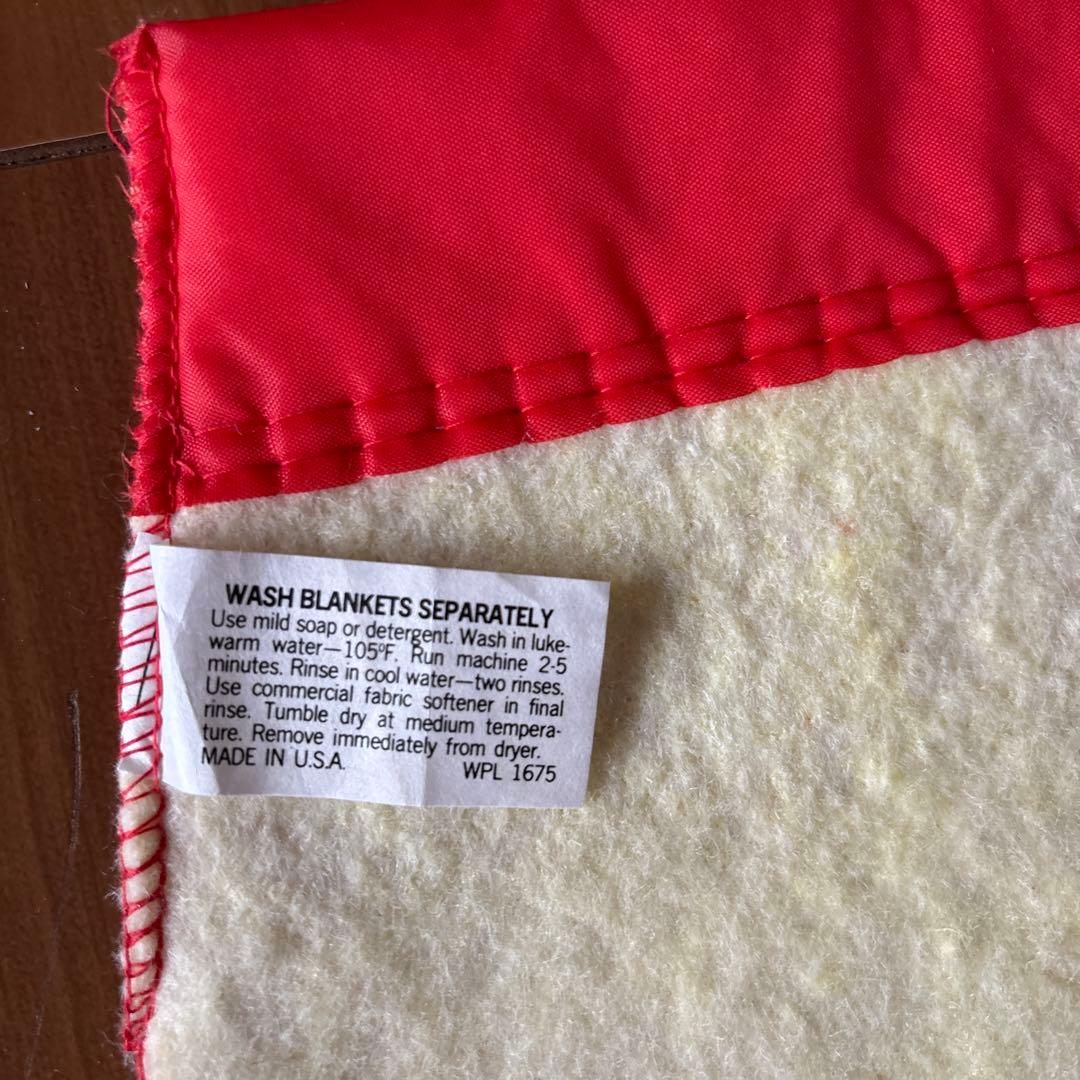 ディズニー ミッキーマウス 毛布 アメリカ ヴィンテージ USA製 80’s