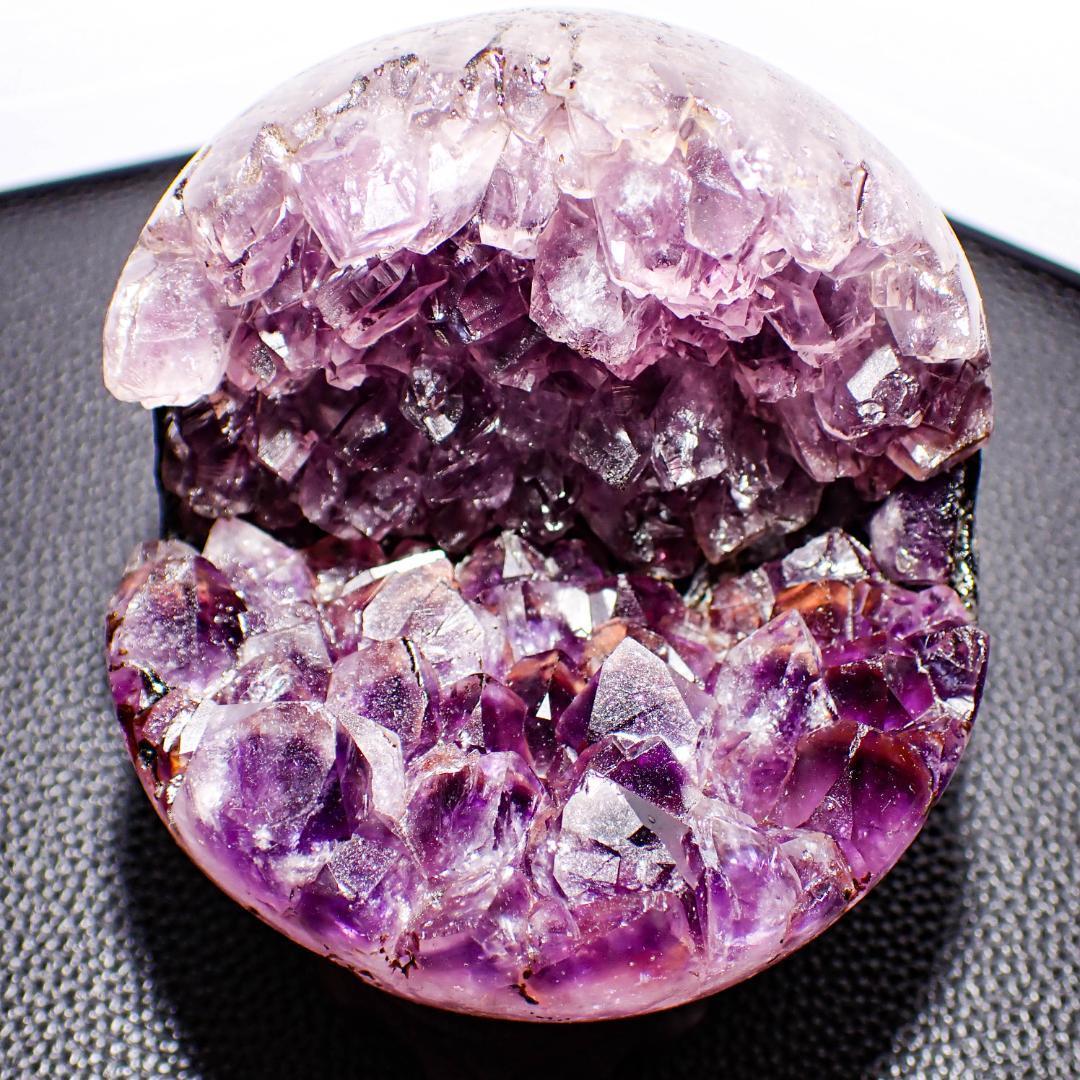 天然石 アメジストドーム 笑口 2 鉱物標本 原石 紫水晶 結晶 パワーストーン
