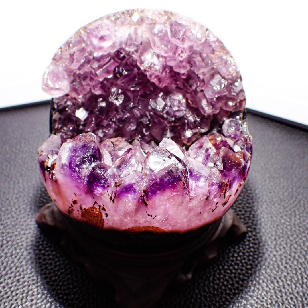 天然石 アメジストドーム 笑口 2 鉱物標本 原石 紫水晶 結晶 パワーストーン