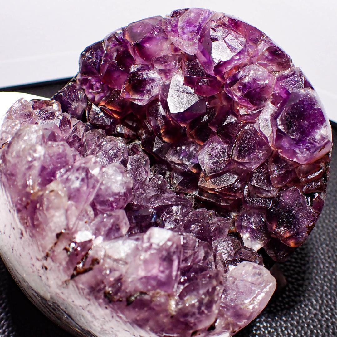 天然石 アメジストドーム 笑口 2 鉱物標本 原石 紫水晶 結晶 パワーストーン