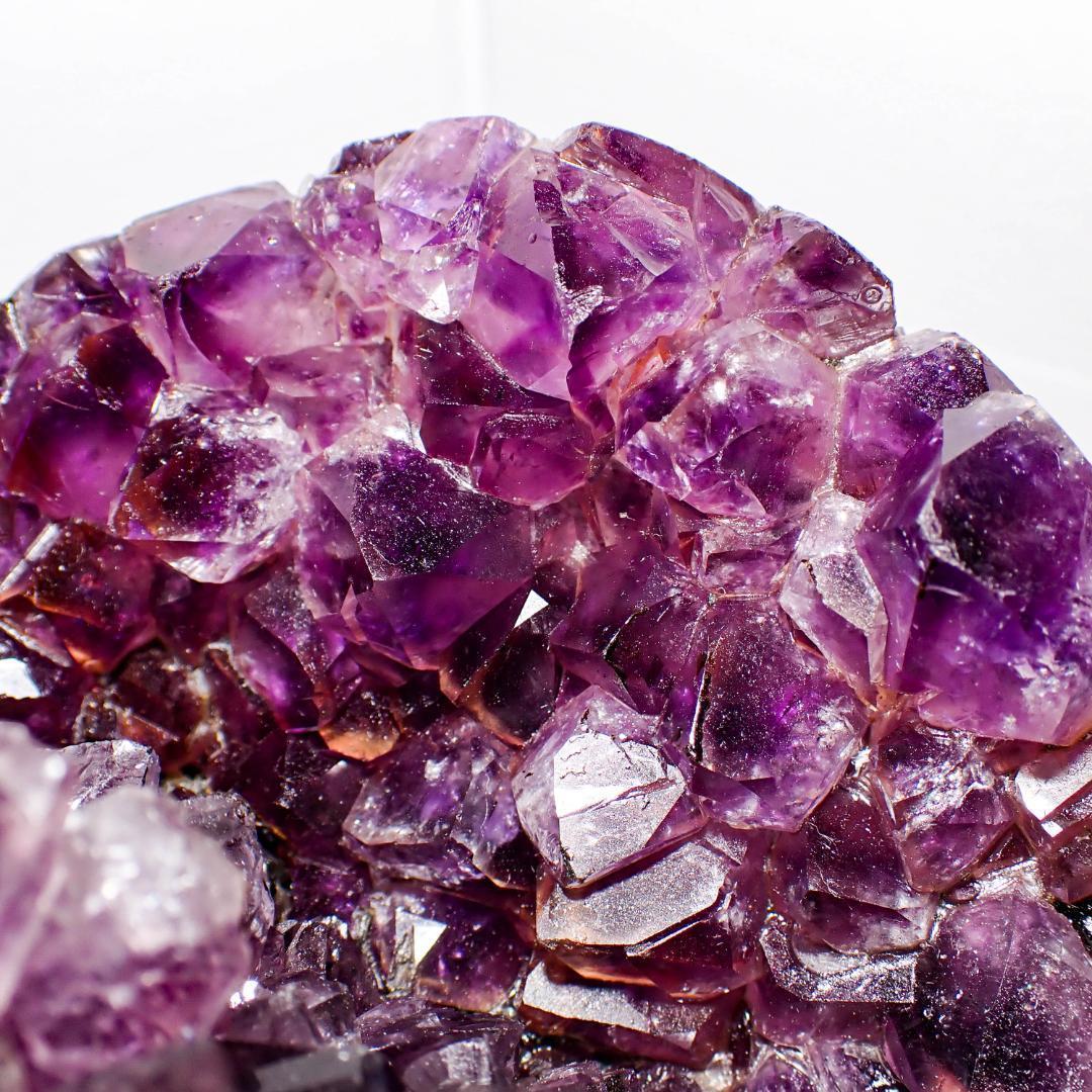 天然石 アメジストドーム 笑口 2 鉱物標本 原石 紫水晶 結晶 パワーストーン