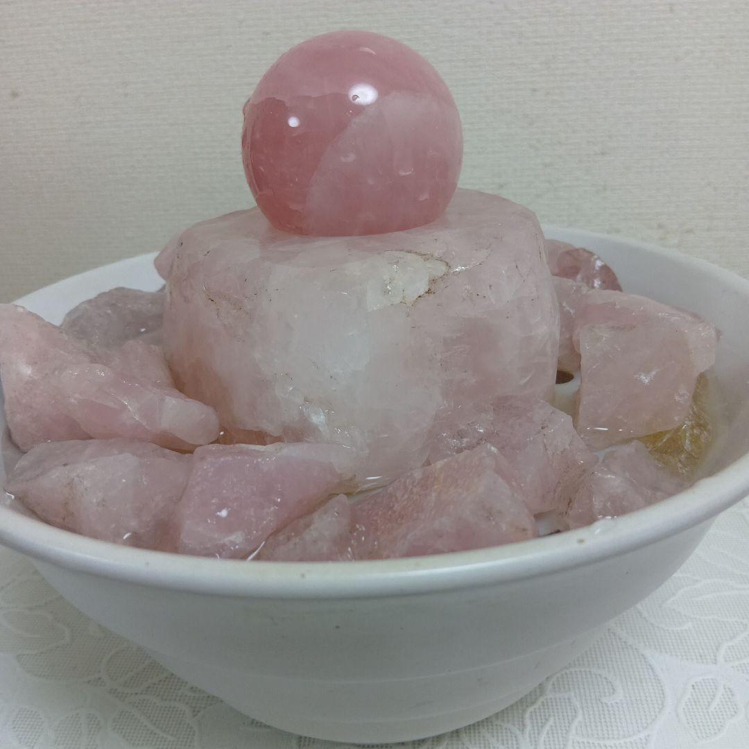 クリスタルファウンテン（ローズクォーツ）