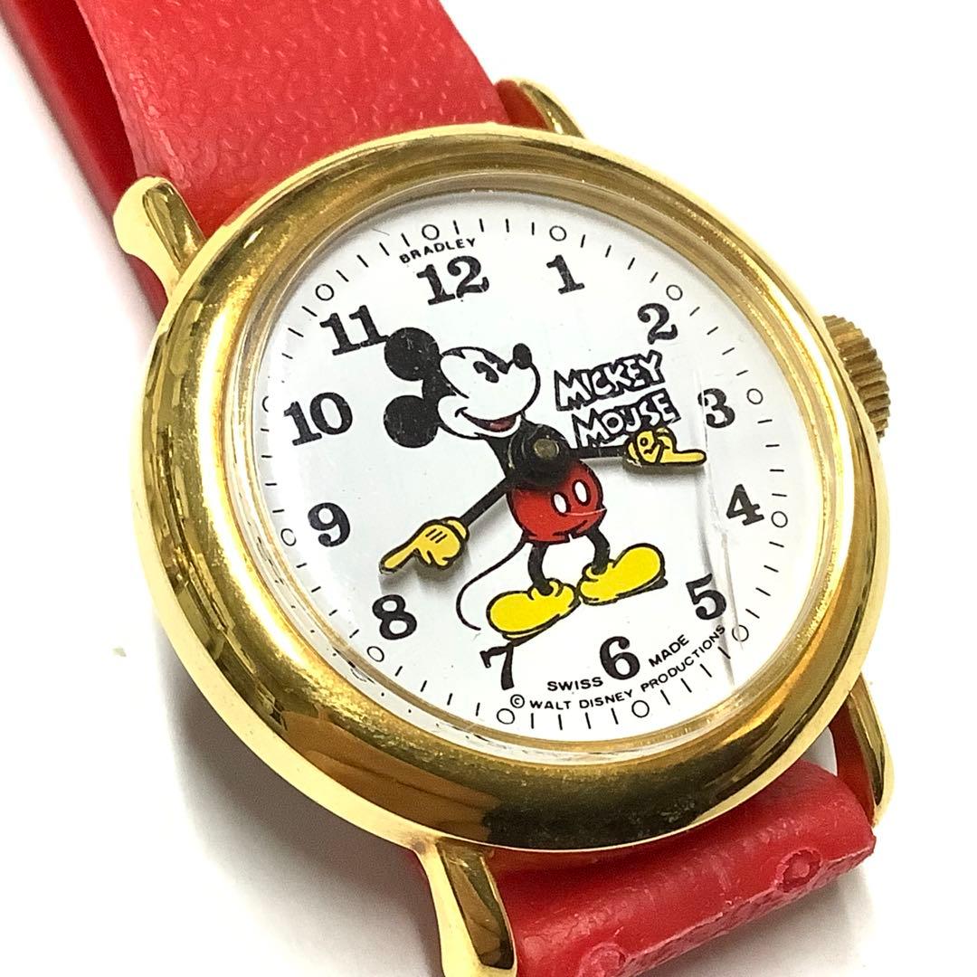 激レア！稼働中】BRADLEY ミッキーマウス 50周年記念 手巻き 腕時計