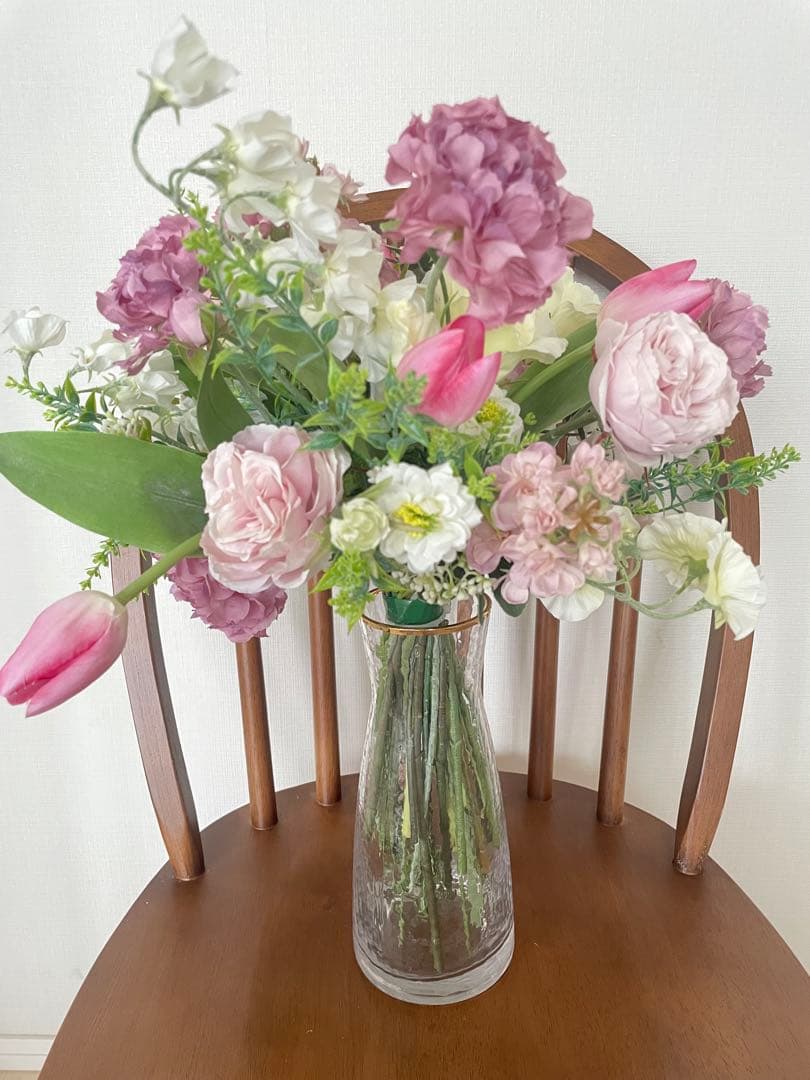 ウェディングブーケ　アーティフィシャルフラワー　ブーケチューリップブーケ