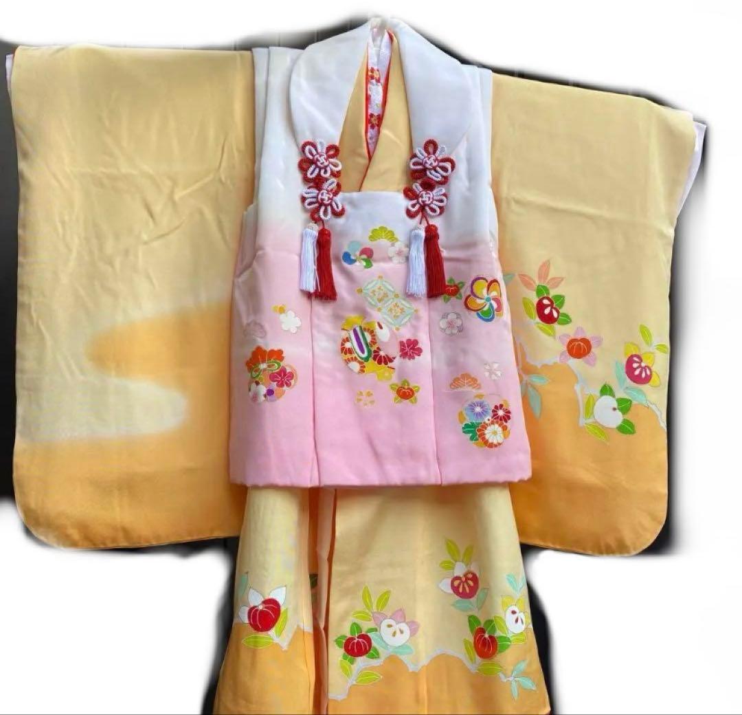 染み抜き＆クリーニング済み！高島屋購入！七五三　３歳　お祝い着セット