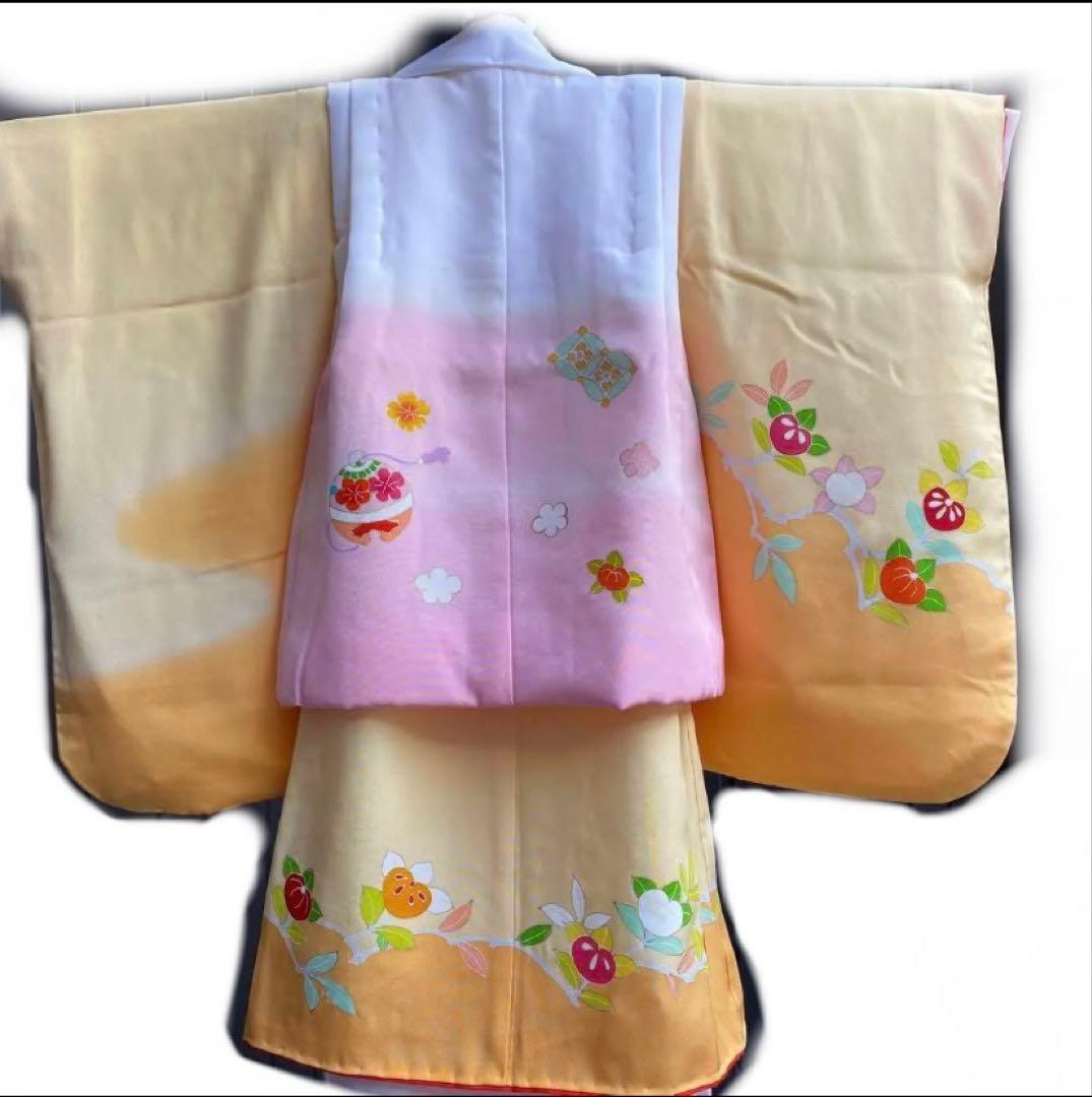 染み抜き＆クリーニング済み！高島屋購入！七五三　３歳　お祝い着セット