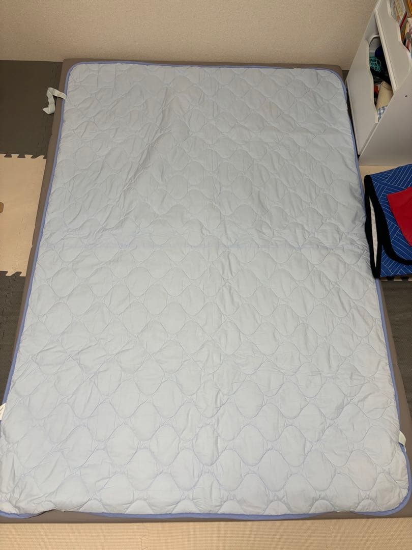 インベル　リチャージ　センタナリアン　敷き布団カバー　ブルー