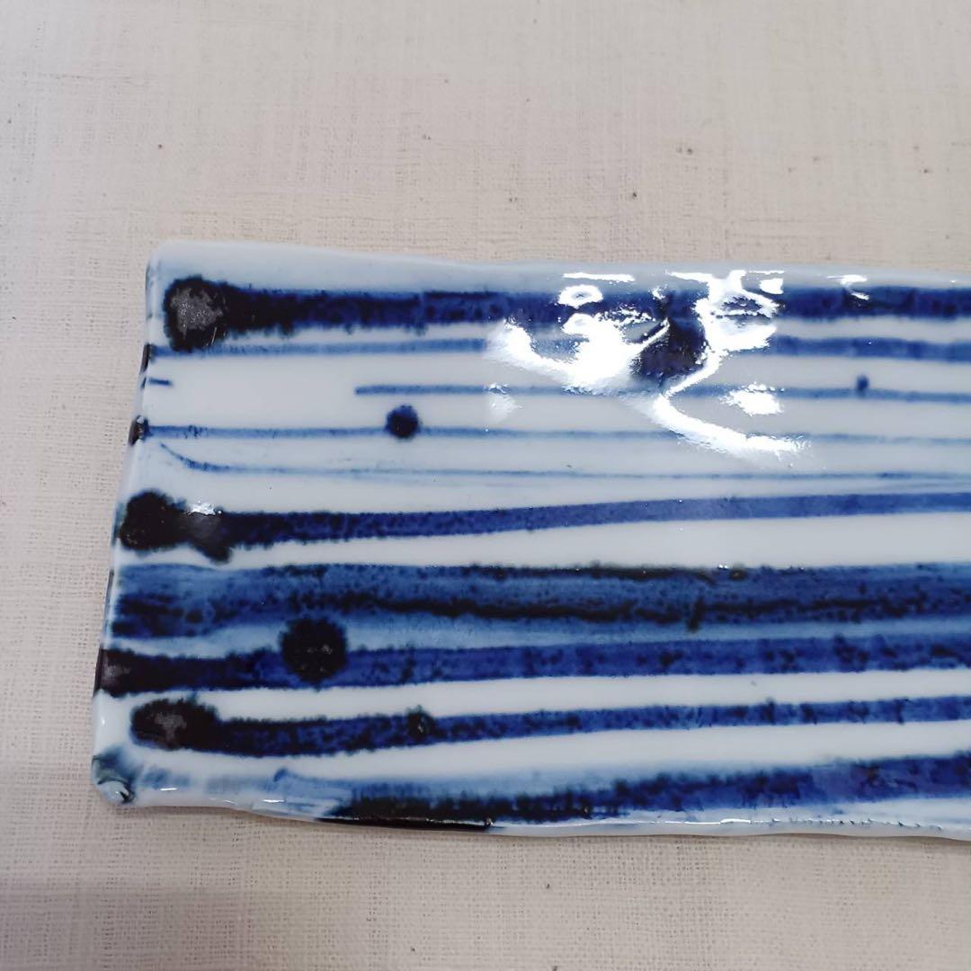 加藤委さん作 染付長皿