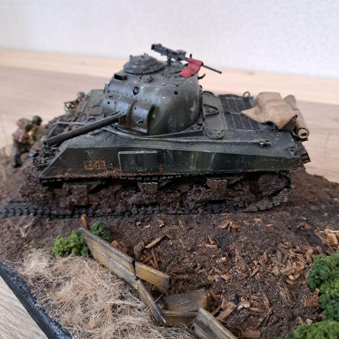 シャーマン戦車ジオラマ - メルカリ