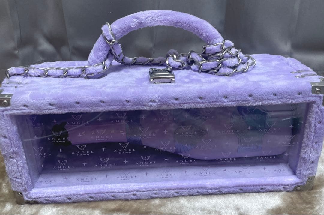 エンジェルシャンパン ハロウィン限定 ドゥミセックリミテッド 空箱 紫