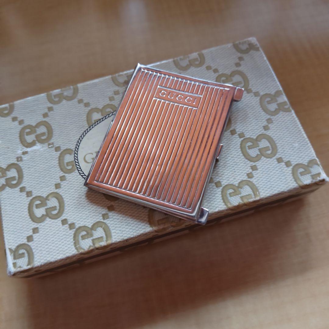 【貴重】グッチ　ヴィンテージ　シルバー　ミニ・フォトスタンド　イタリア製　写真立