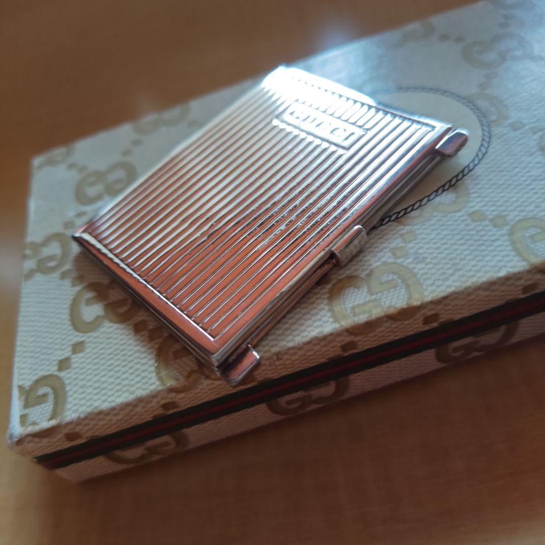 【貴重】グッチ　ヴィンテージ　シルバー　ミニ・フォトスタンド　イタリア製　写真立