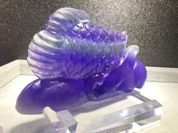 天然石 フローライト アロワナ