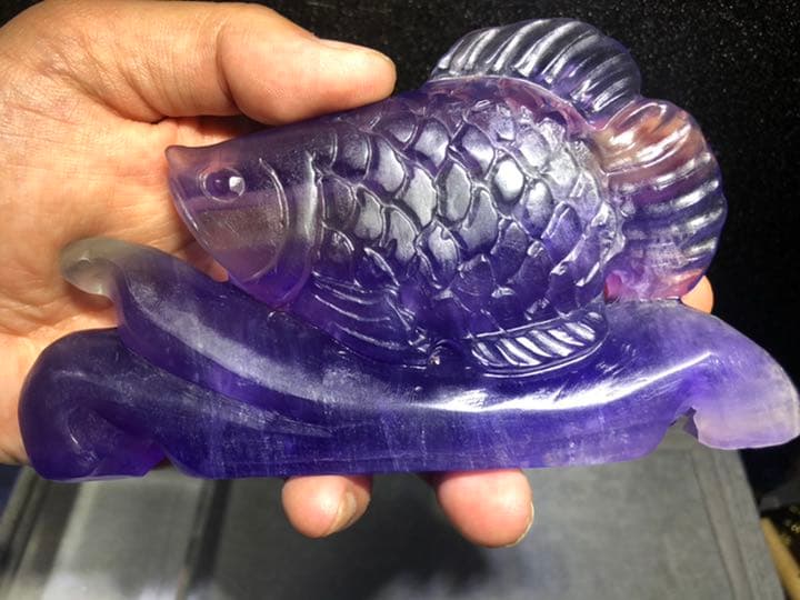 天然石 フローライト アロワナ