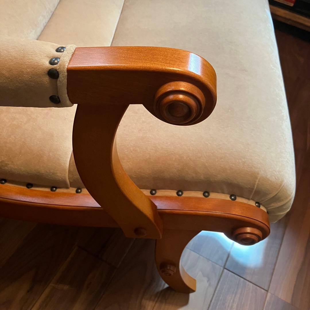 【美品】ダニエル家具　横浜クラシック家具　ブーツ　２人掛け　ソファ　横浜家具