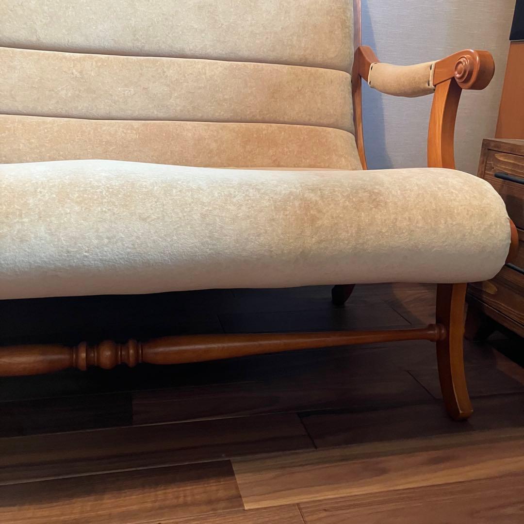 【美品】ダニエル家具　横浜クラシック家具　ブーツ　２人掛け　ソファ　横浜家具