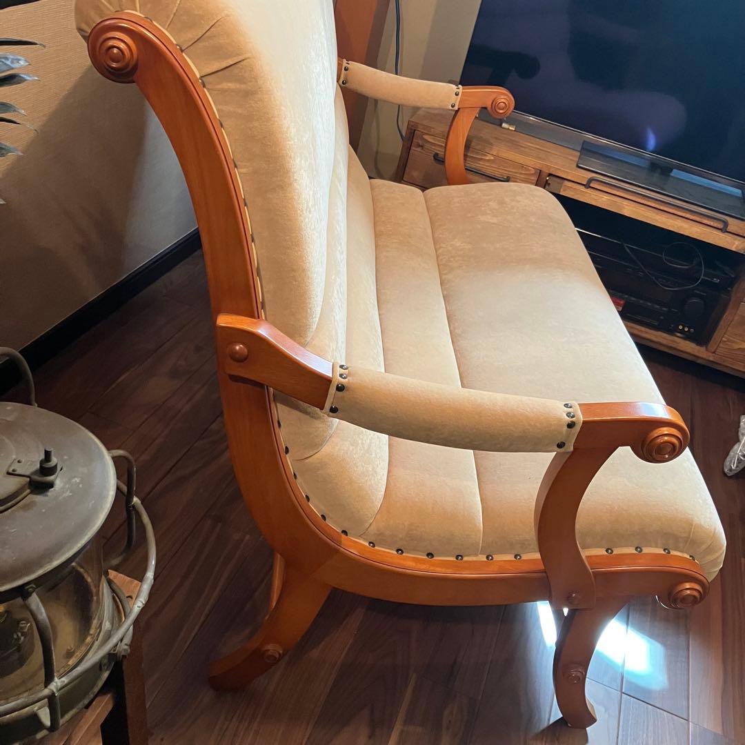 【美品】ダニエル家具　横浜クラシック家具　ブーツ　２人掛け　ソファ　横浜家具