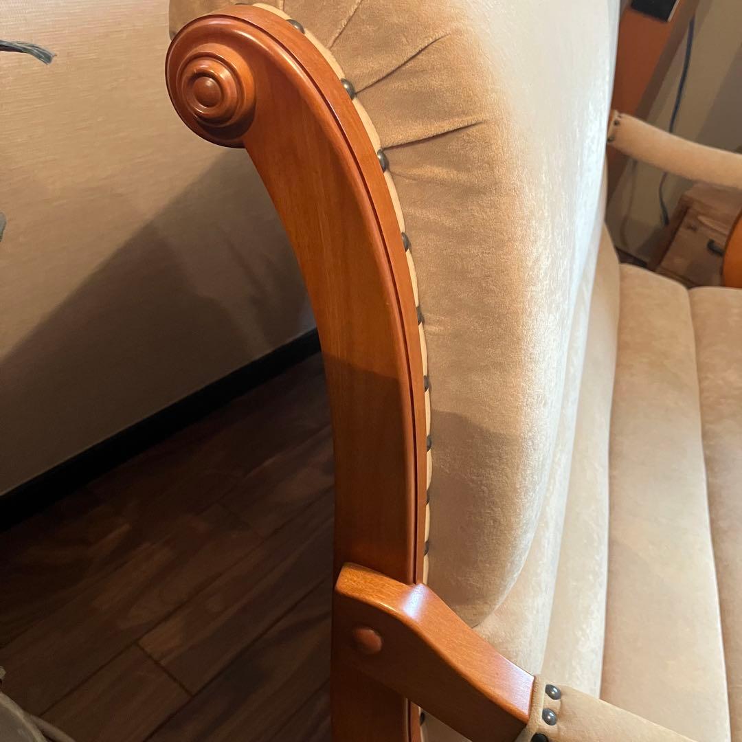 【美品】ダニエル家具　横浜クラシック家具　ブーツ　２人掛け　ソファ　横浜家具