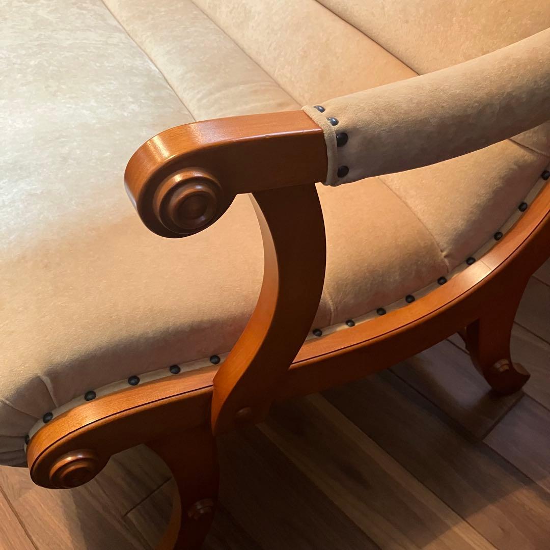 【美品】ダニエル家具　横浜クラシック家具　ブーツ　２人掛け　ソファ　横浜家具