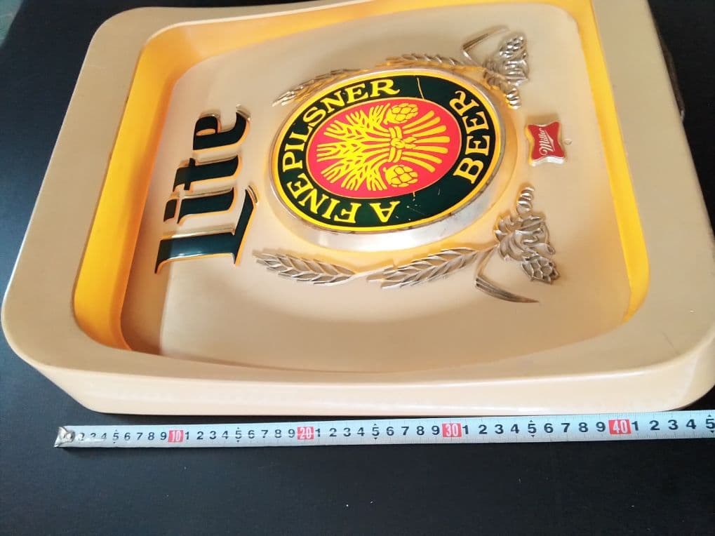 ミラービール　ミラーライト　電飾サイン