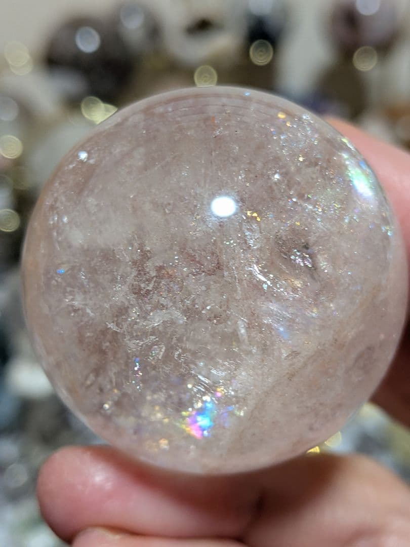 ぽわ☆アゼツライト☆ピンクアゼツライト☆高品質☆希少☆台座つき☆