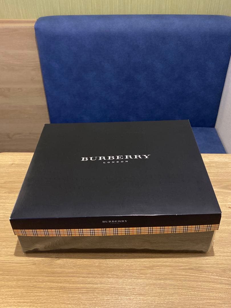 【未使用品箱付き】バーバリー　タオルシーツ2枚入りチェック柄　 西川産業ベージュ