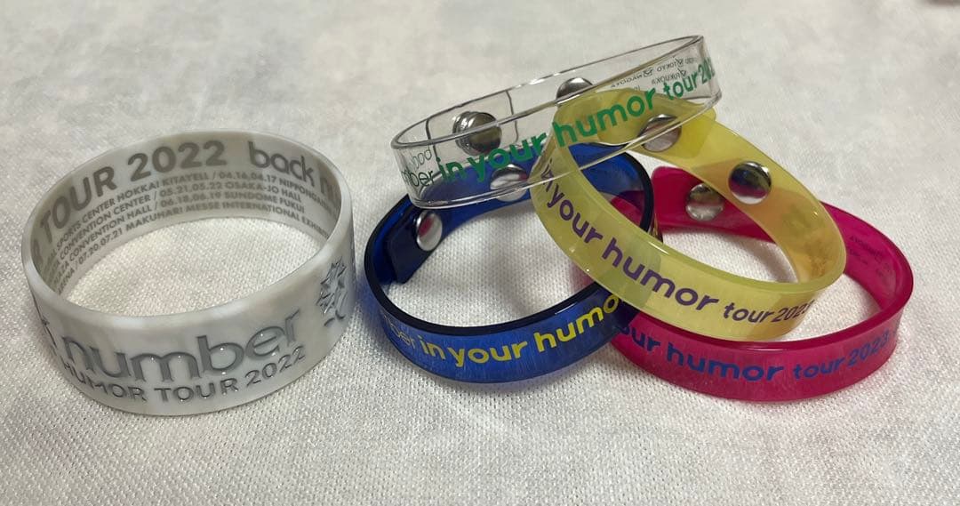 back number グッズ ラバーバンド 5本セット 2022 2023 - メルカリ
