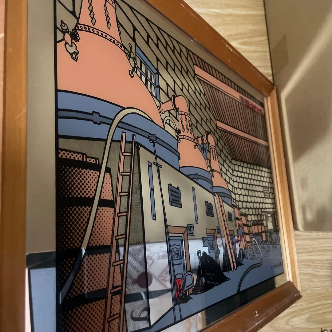 【レア・レトロ】ニッカウイスキー ニッカウヰスキー パブミラー 奥山儀八郎