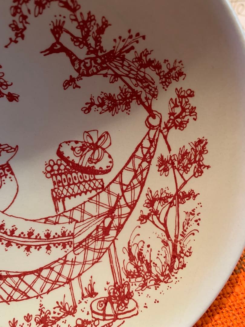 ビヨンヴィンブラッド　レアなビンテージニモール窯の少女可愛いコンポティエ！美品！