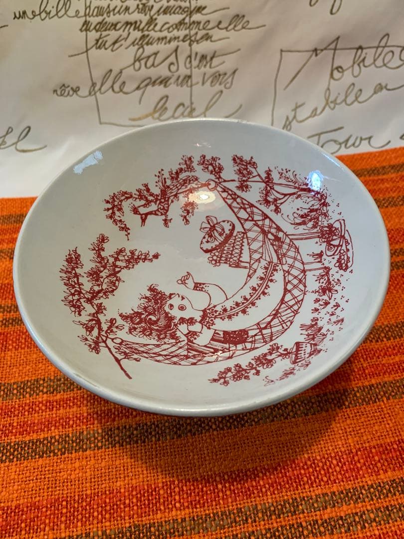 ビヨンヴィンブラッド　レアなビンテージニモール窯の少女可愛いコンポティエ！美品！