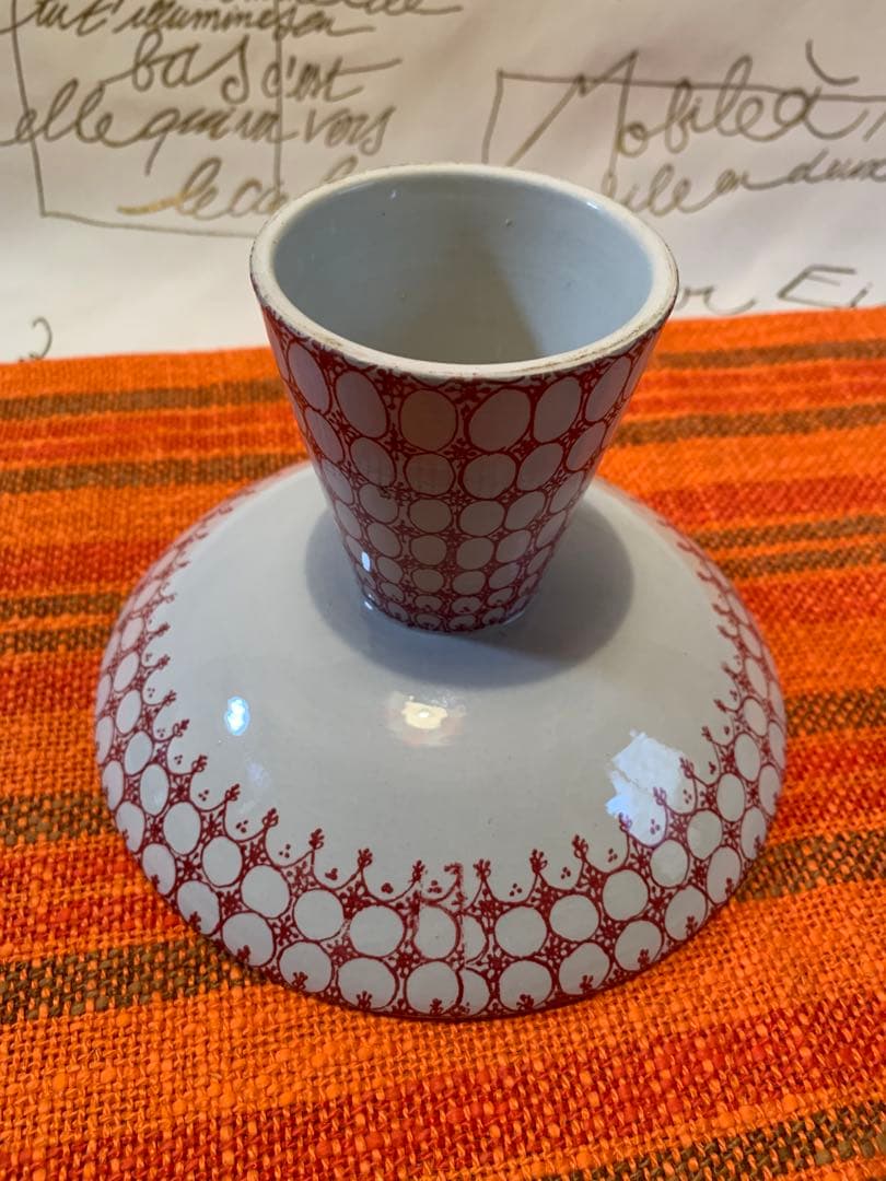 ビヨンヴィンブラッド　レアなビンテージニモール窯の少女可愛いコンポティエ！美品！