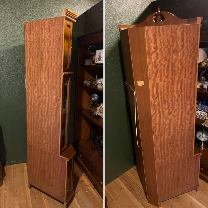 民芸家具 時計 インテリア コーナーラック キャビネット アンティーク 飾り棚