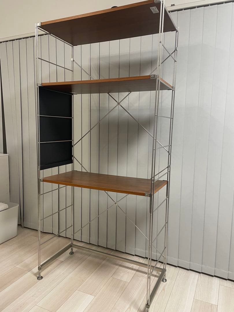 【living】無印良品 MUJI ステンレスユニットシェルフ 3段