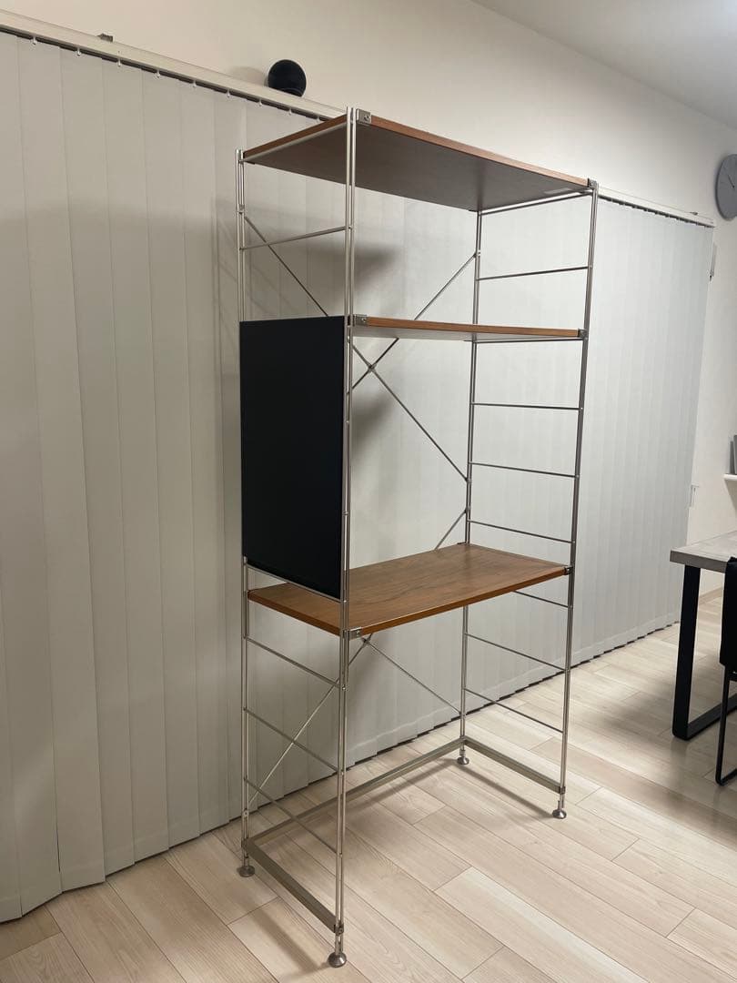 【living】無印良品 MUJI ステンレスユニットシェルフ 3段