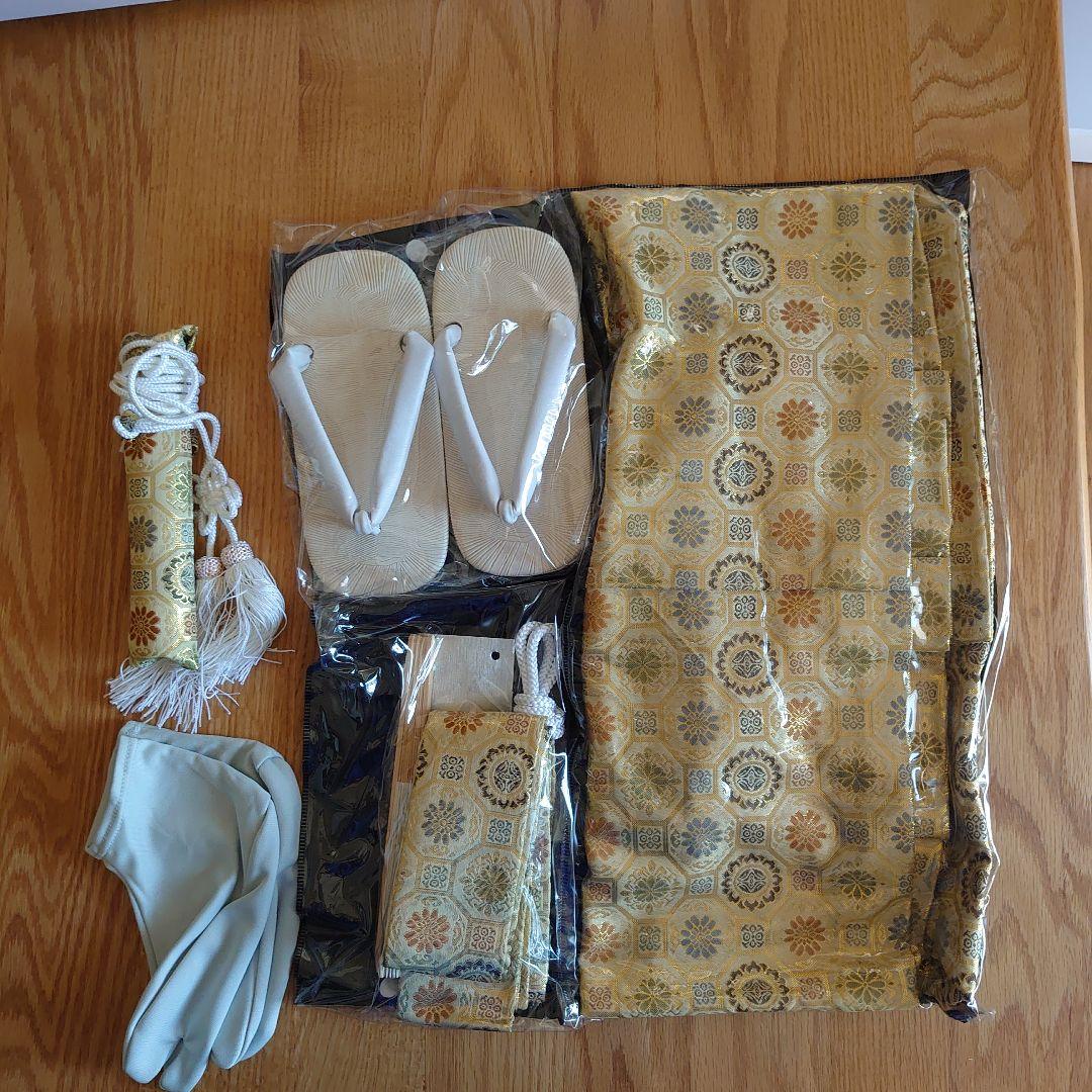 男の子用七五三用　龍デザイン着物セット