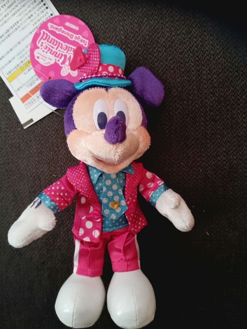 ディズニー　パルパルーザ　ぬいぐるみバッジ　ミッキー　ミニー