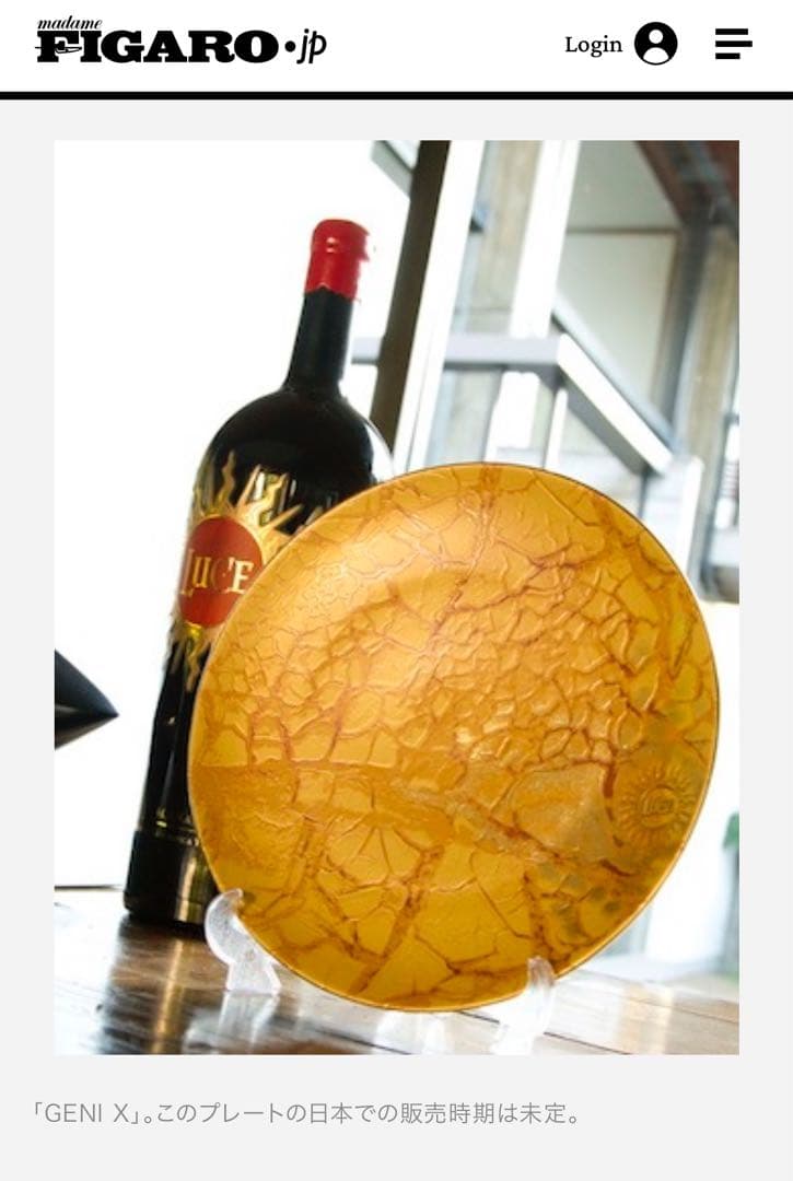 【希少品】新品　リチャードジノリ★イタリアワインLUCE★コラボ　ラージプレート