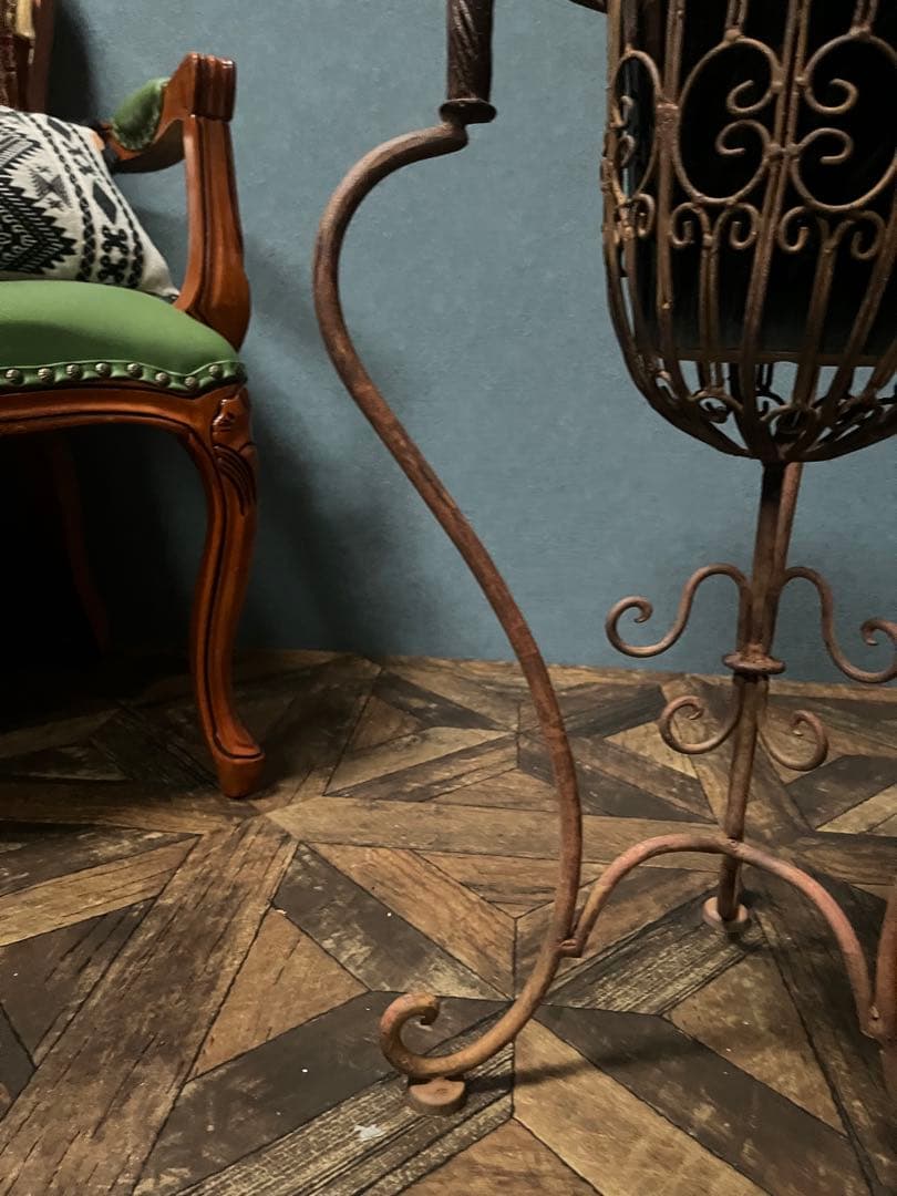 アイアン 猫脚 プランター 受鉢 インテリア ガーデン アンティーク