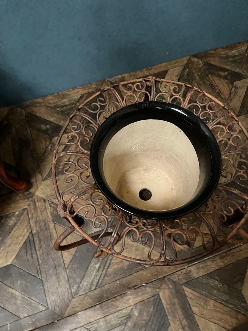 アイアン 猫脚 プランター 受鉢 インテリア ガーデン アンティーク