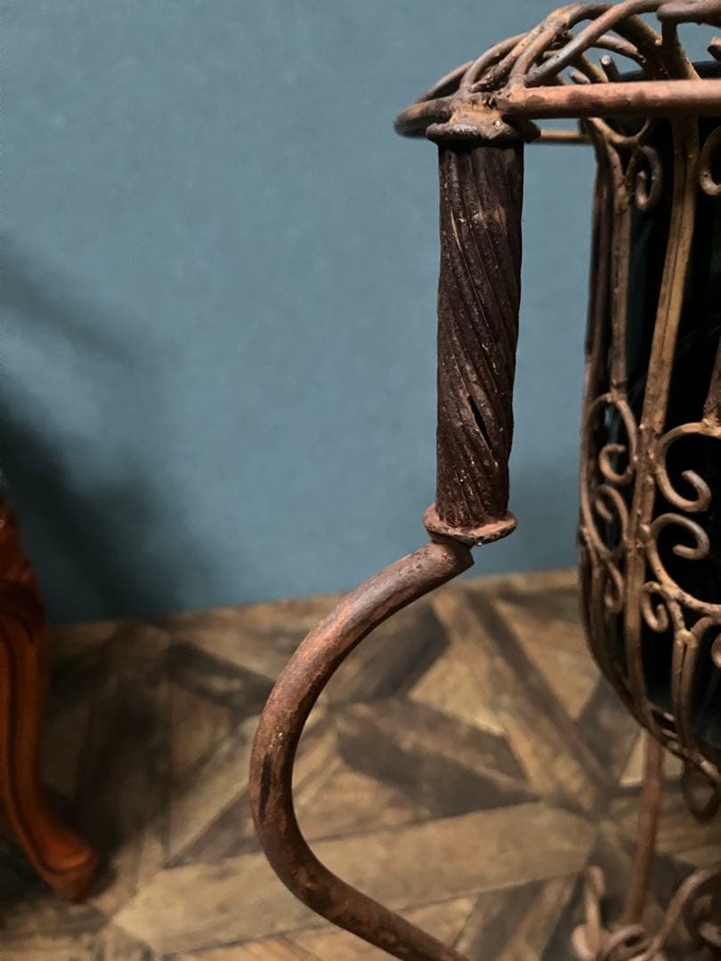 アイアン 猫脚 プランター 受鉢 インテリア ガーデン アンティーク