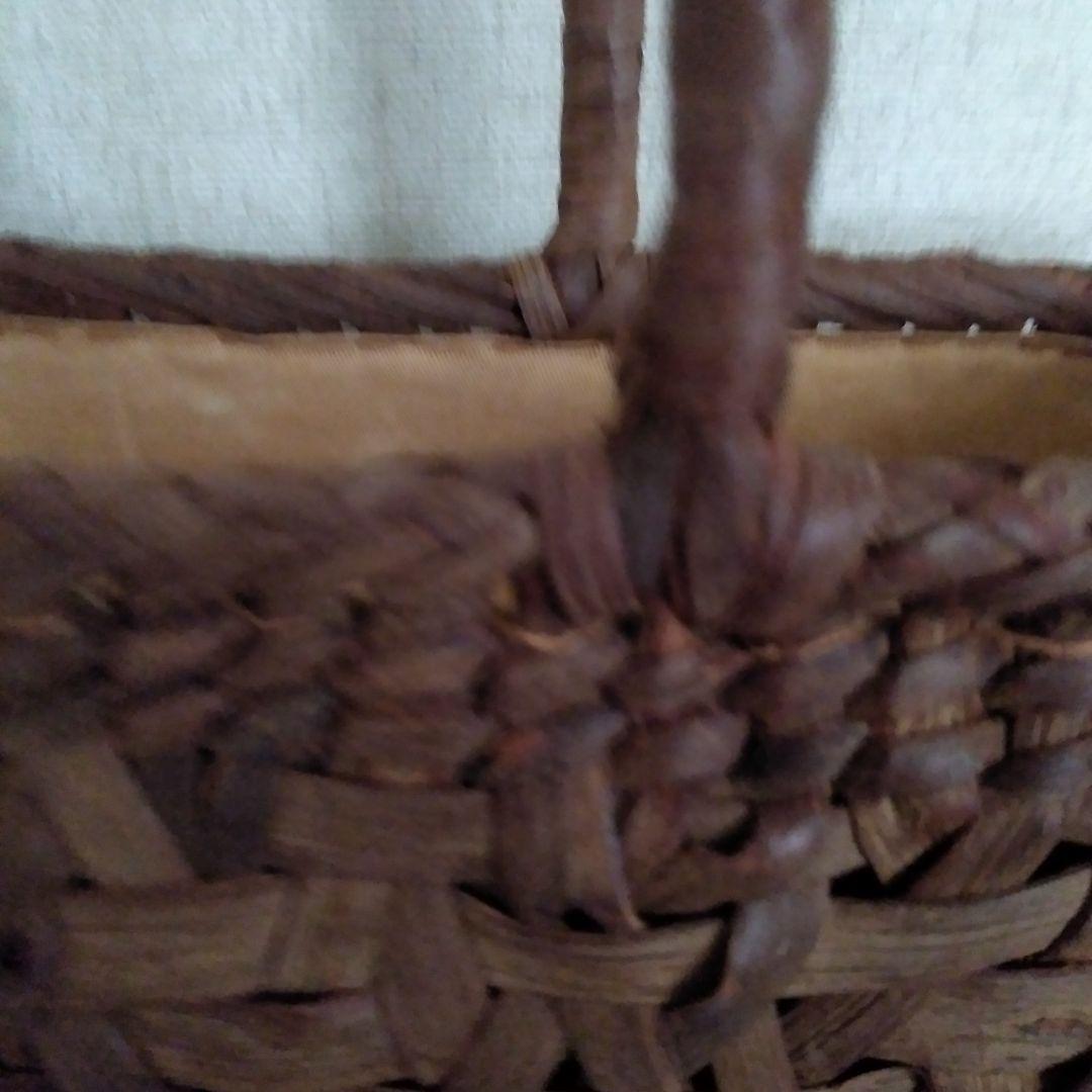 最終お値引き価格～2/15迄✨「純国産山葡萄」乱れ編みの編み込みかご