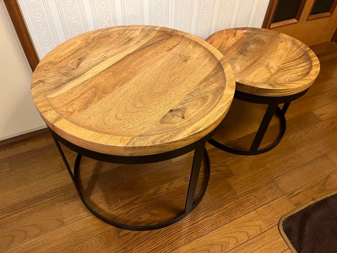 ライフファニチャー　LIFEFURNITURE アイアンコーヒーテーブル　2個♪