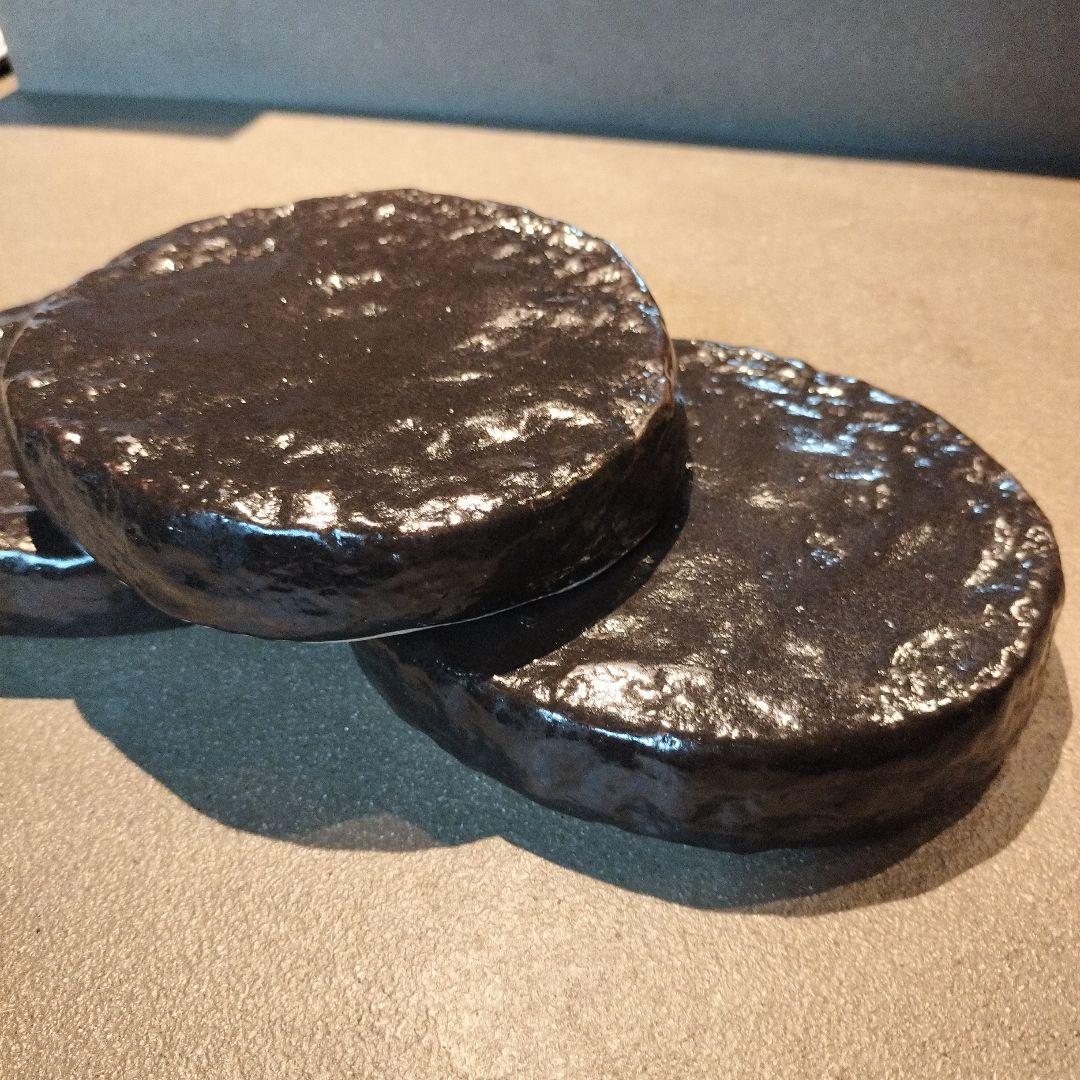 黒織部 4.5石膏プレート 12枚セット