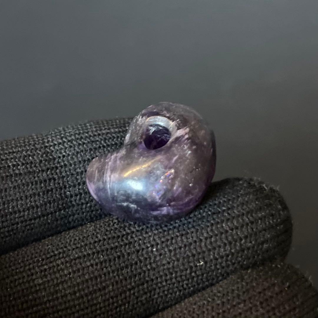 古墳時代 出雲形 勾玉 紫水晶◎美形 ころっと可愛い小ぶり奈良県伝承 古代装身具