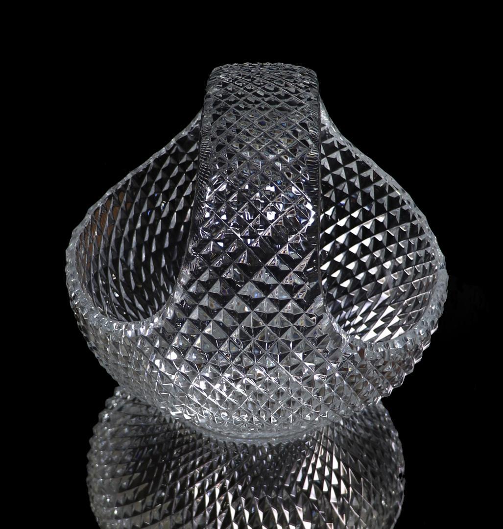 オールド・バカラ 稀少サイズ 特大 バスケット 1.6kg 20cm 菱形カット