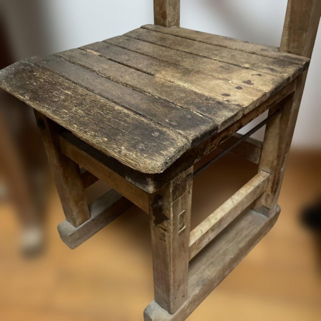 レトロな学習机　作業台