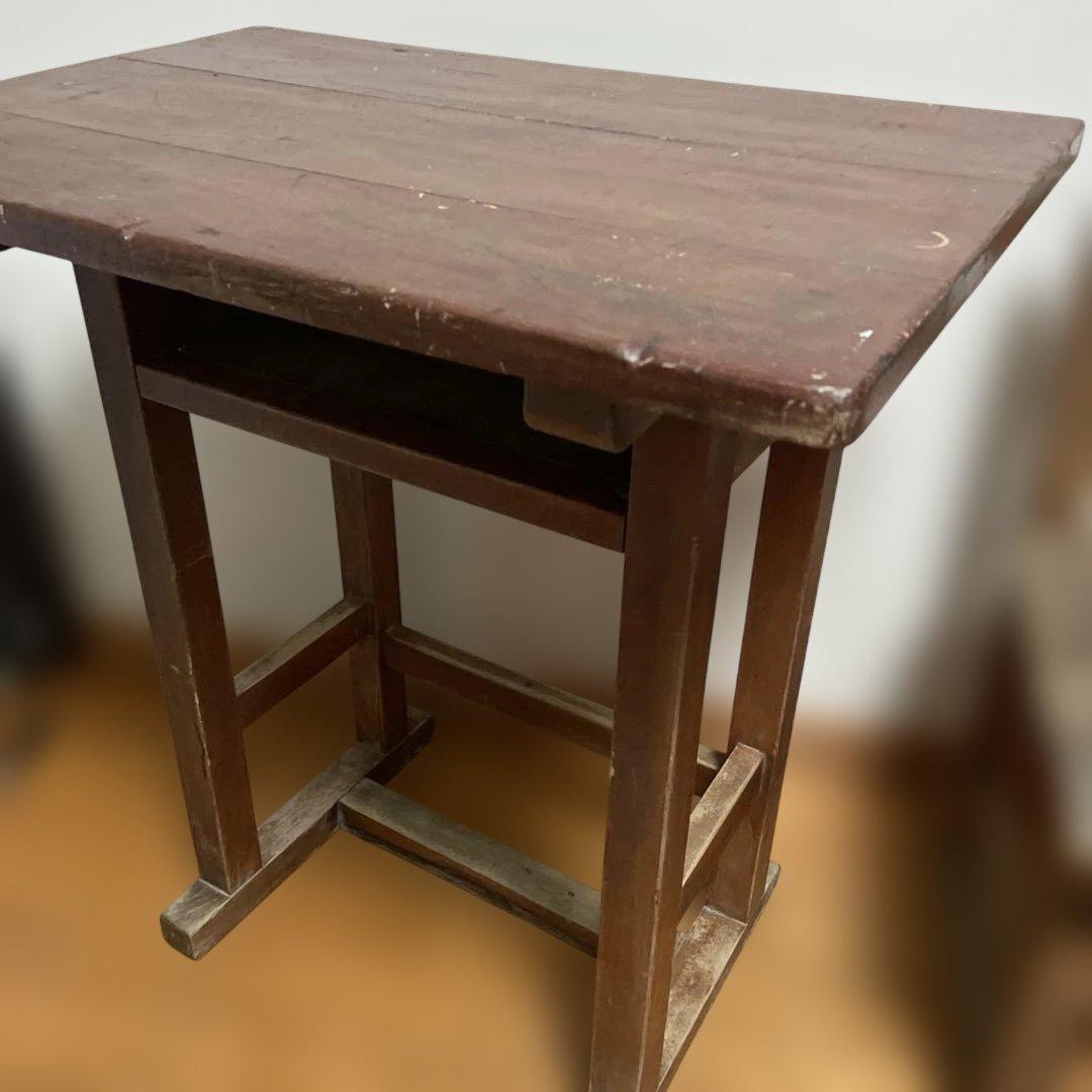 レトロな学習机　作業台